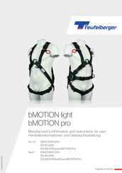 TEUFELBERGER bMOTION pro Herstellerinformation Und Gebrauchsanleitung