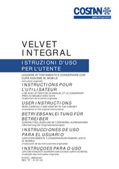 Costan VELVET INTEGRAL Betriebsanleitung Für Betreiber