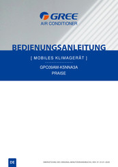Gree PRAISE GPC09AM-K5NNA3A Bedienungsanleitung