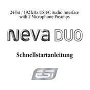 ESI Neva Duo Schnellstartanleitung
