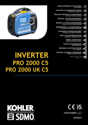 SDMO Kohler PRO 2000 UK C5 Benutzer- Und Wartungshandbuch