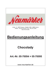 neumarker Chocolady Bedienungsanleitung