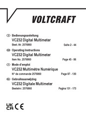 VOLTCRAFT VC232 Bedienungsanleitung