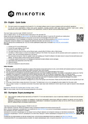 MikroTik CRS305-1G-4S+OUT Kurzanleitung