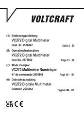 VOLTCRAFT VC272 Bedienungsanleitung