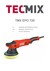 TECMIX TMX EPO 720 Originalbetriebsanleitung