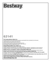 Bestway 62141 Bedienungsanleitung