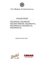 Van Berkel International VOLANO Serie Gebrauchsanleitung