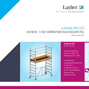 Layher Zifa P2 Aufbau- Und Verwendungsanleitung