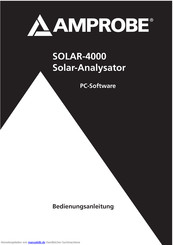 Amprobe SOLAR-4000 Bedienungsanleitung