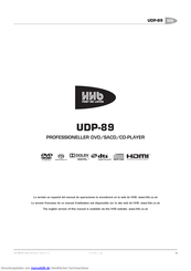 HHB UDP-89 Benutzerhandbuch