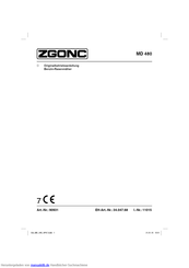 Zgonc 90931 Originalbetriebsanleitung