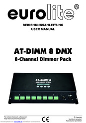 EuroLite AT-DIMM 8 DMX Bedienungsanleitung