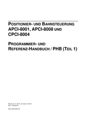 Addi-Data APCI-8001 Referenzhandbuch