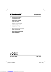 Einhell GH-DP 7835 Originalbetriebsanleitung