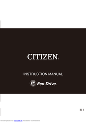 Citizen H990 Bedienungsanleitung