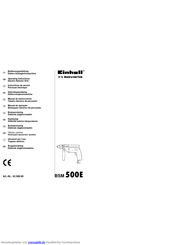 EINHELL Bavaria BSM 500E Bedienungsanleitung