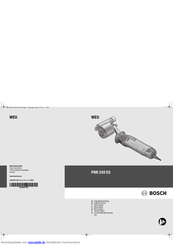 Bosch PRR 250 ES Originalbetriebsanleitung
