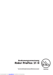 Husqvarna Rider ProFlex 21 II Bedienungsanleitung
