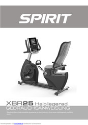 Spirit XBR25 Gebrauchsanweisung