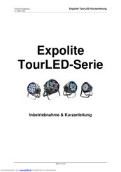 Focon Showtechnic Expolite TourLED Serie Nbetriebnahme Und Kurzanleitung