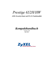 ZyXEL Communications Prestige 652H Handbuch