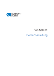 Dürkopp Adler 54-500-01 Betriebsanleitung