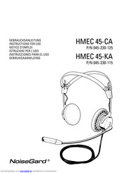 Sennheiser NoiseGuard HMEC 45-KA Gebrauchsanleitung
