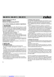 Niko 390-20110 Gebrauchsanleitung