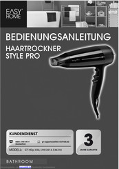 EASYHOME STYLE PRO Bedienungsanleitung