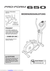 Pro-Form PFEVEL5985.0 Bedienungsanleitung