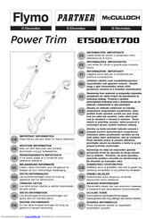 Electrolux Power Trim ET500 Anleitung