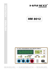 Hameg HM8012 Handbuch