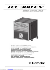 Dometic TEC 30D EV Betriebs-, Wartungs- Und Installationsanleitung