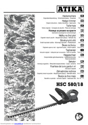 Atika HSC 580/18 Originalbetriebsanleitung