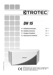 Trotec DH 15 Installationsanleitung