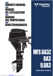 TOHATSU MFS 8A3 Benutzerhandbuch