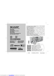 Sharp CD-SW200H Bedienungsanleitung