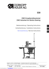 Dürkopp Adler 530 Bedienanleitung