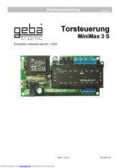 Geba Tronic DC MiniMax 3 S Betriebsanleitung