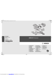 Bosch GCM 10 S Professional Originalbetriebsanleitung