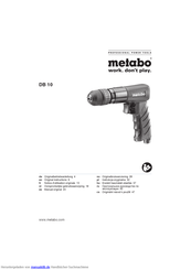 Metabo DB 10 Originalbetriebsanleitung