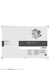 Bosch GKS Professional 65 CE Originalbetriebsanleitung