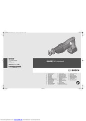 Bosch GSA 18 V-LI Professional Originalbetriebsanleitung