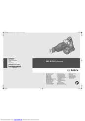 Bosch GSA 36 V-LI Professional Originalbetriebsanleitung