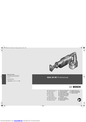 Bosch GSA 24 VE Professional Originalbetriebsanleitung
