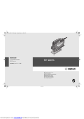 Bosch PST 800 PEL Originalbetriebsanleitung
