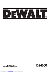 DeWalt D24000 Originalanweisungen