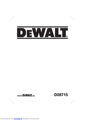 DeWalt D28715 Originalanweisungen