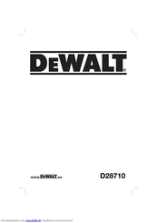 DeWalt D28710 Originalanweisungen